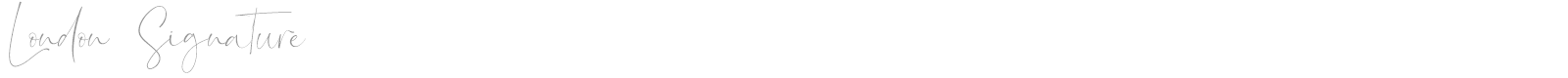 London Signature font preview